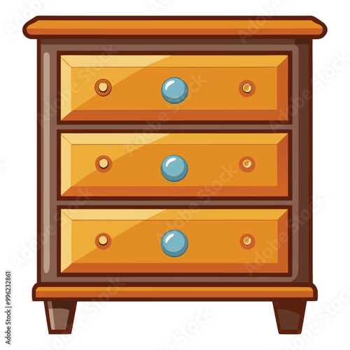 Dresser vector illustration isolated on a white background