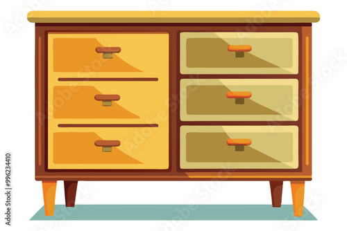 Dresser vector illustration isolated on a white background