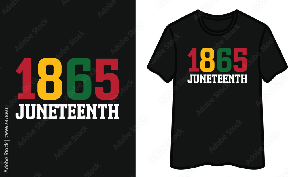 Juneteenth. 1865 T-Shirt Design Juneteenth. 1865 T-Shirt Design