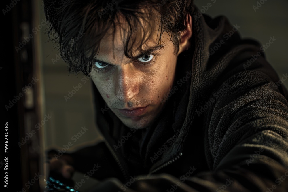 Man with malicious intentions online Man with malicious intentions online