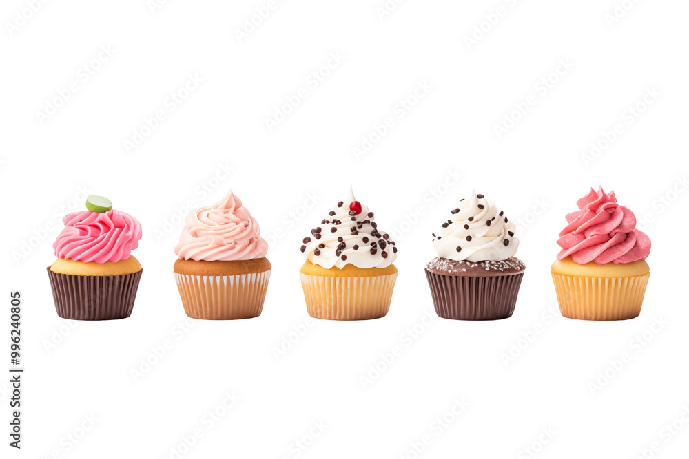 Several cupcakes on transparent background. Pastry related themes. Bakery professions. Cupcake making. Buying and selling cupcakes. Images for graphic designers. Cookbook. Isolated cupcake. Several cupcakes on transparent background. Pastry related themes. Bakery professions. Cupcake making. Buying and selling cupcakes. Images for graphic designers. Cookbook. Isolated cupcake.