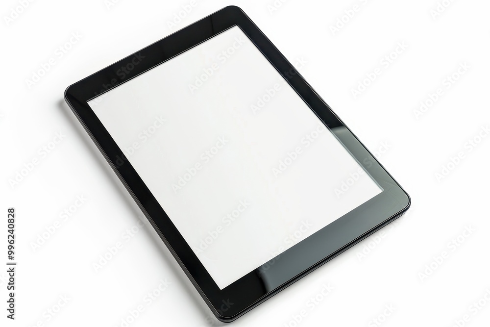 Modern gadget tablet with white screen on white background Modern gadget tablet with white screen on white background