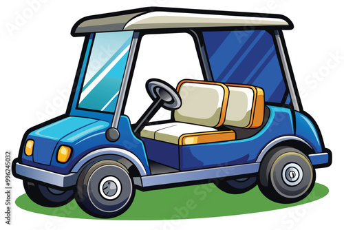 Golf cart vector illustration 