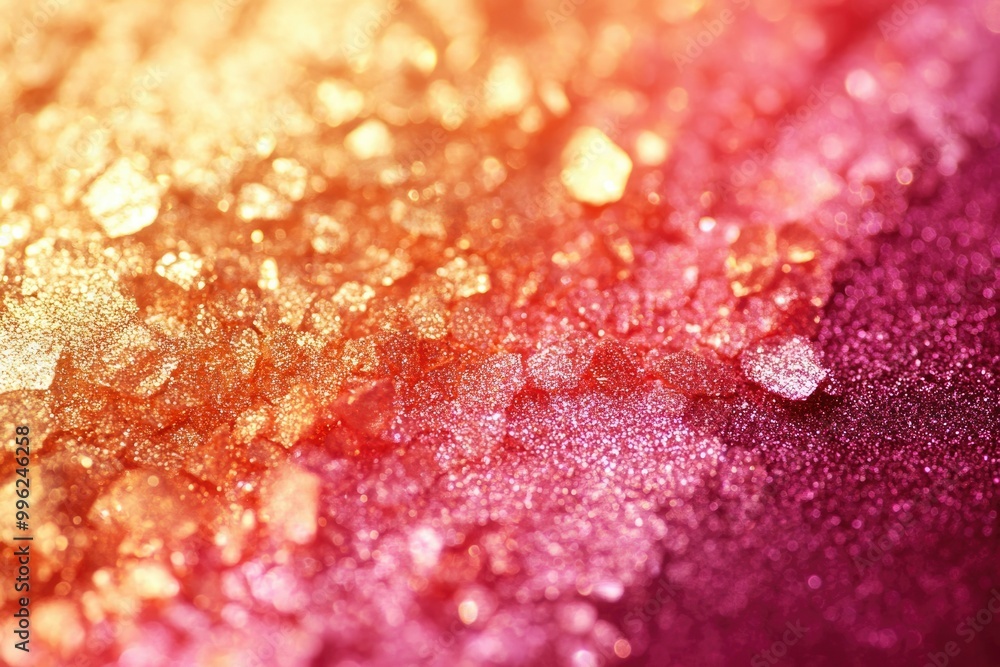 Abstract Blurred Background of Golden and Pink Glitter Abstract Blurred Background of Golden and Pink Glitter