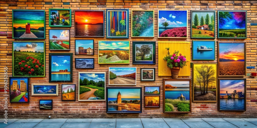 A picture on a wall informative Vibrant engaging AI Generative A picture on a wall informative Vibrant engaging AI Generative