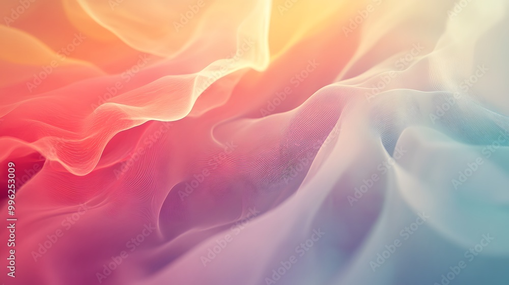 Fototapeta premium Muted gradient background with tech layers forming visual depth