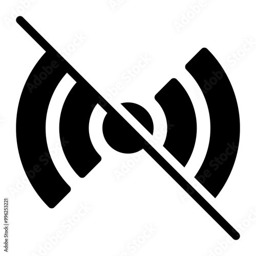 no signal glyph icon