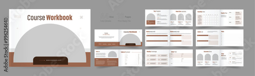 Landscape Course Workbook  Modern Workbook Template