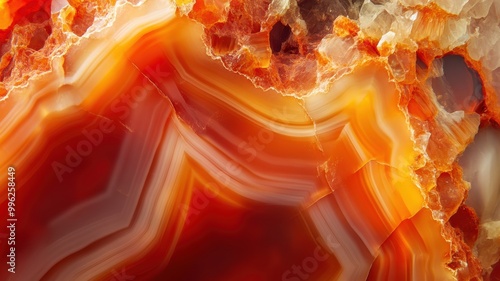 Richly colored carnelian wi...