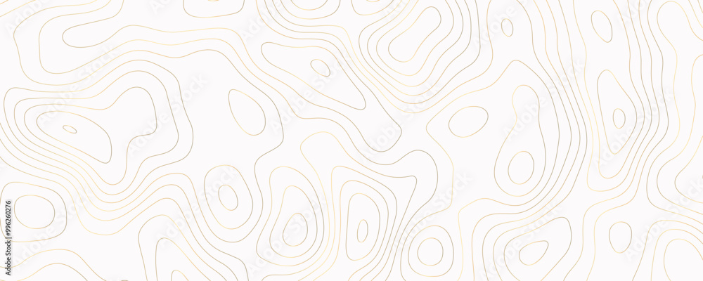 Abstract Topography with Gold Curves and Organic Flow Lines on a White Background for a Nature-Inspired Art Design
Abstract Topography with Gold Curves and Organic Flow Lines on a White Background for a Nature-Inspired Art Design