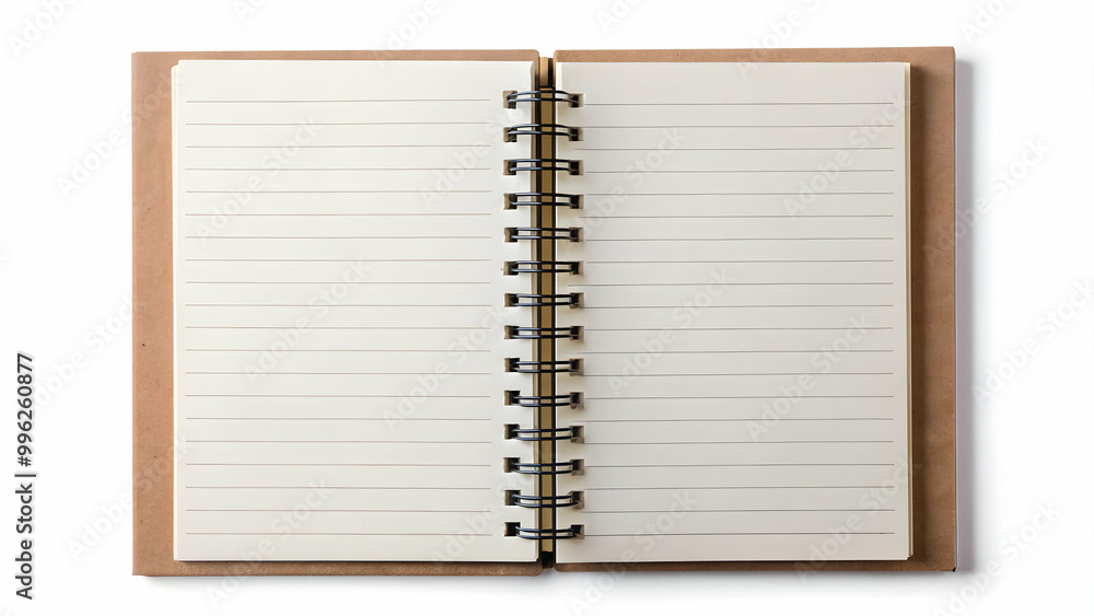 Notebook cut out on white background, notebook, cut out, paper, blank, empty, isolated Notebook cut out on white background, notebook, cut out, paper, blank, empty, isolated