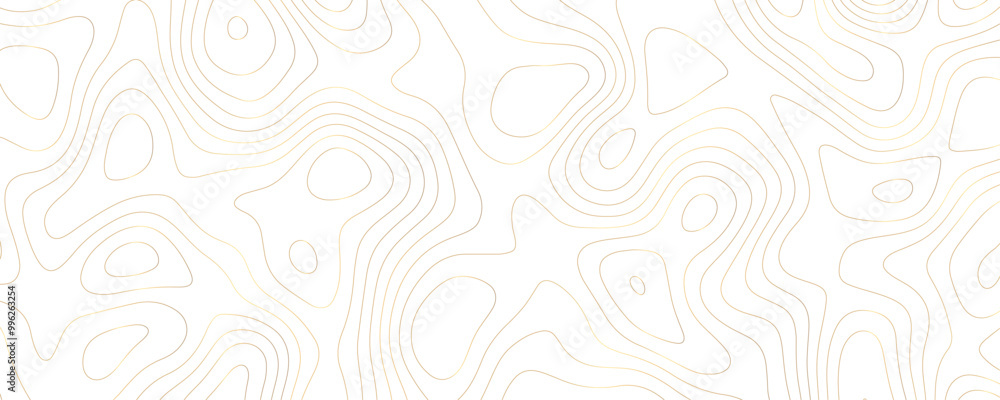 Abstract Gold Topographic Map Design with Wavy Contours and Geometric Patterns on a White Background for a Luxury Landscape Illustration
Abstract Gold Topographic Map Design with Wavy Contours and Geometric Patterns on a White Background for a Luxury Landscape Illustration