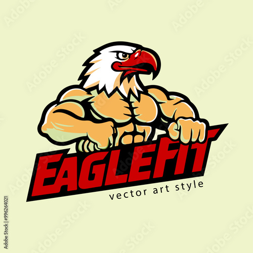 A logo eagle muscular conveys a sense of strength and power