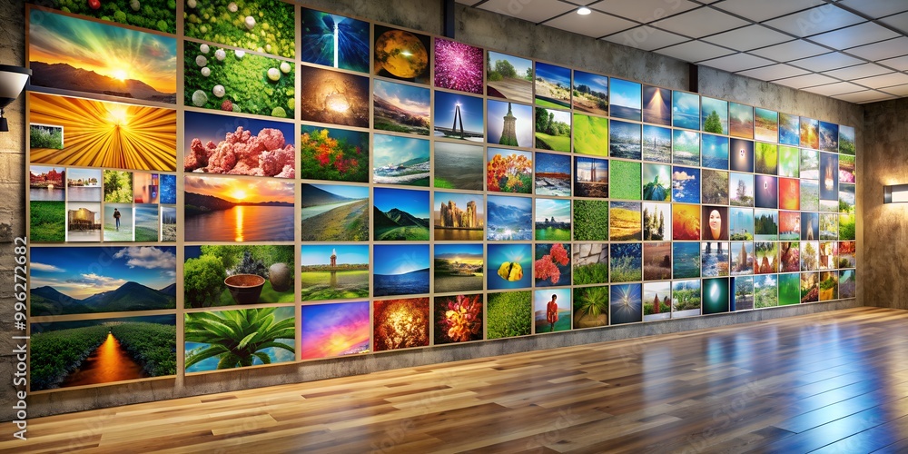 A picture on a wall informative Vibrant engaging AI Generative A picture on a wall informative Vibrant engaging AI Generative