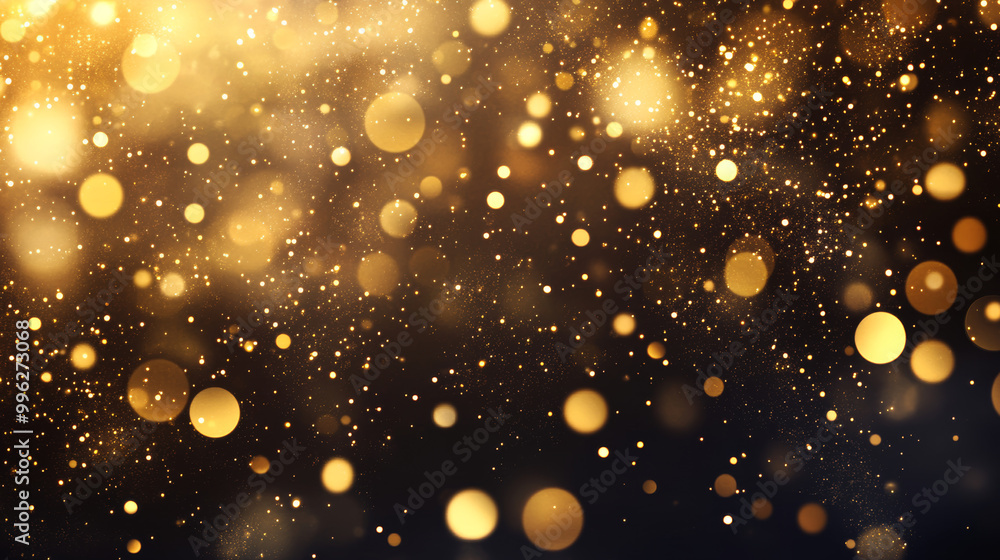 A vector illustration of dust sparks and golden stars shining with special light, set against a black background. The image captures the magic of sparkling dust particles, creating a festive and encha A vector illustration of dust sparks and golden stars shining with special light, set against a black background. The image captures the magic of sparkling dust particles, creating a festive and encha