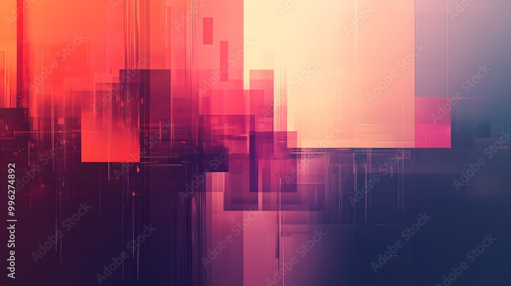Layered tech elements creating depth on a smooth muted gradient backdrop Layered tech elements creating depth on a smooth muted gradient backdrop