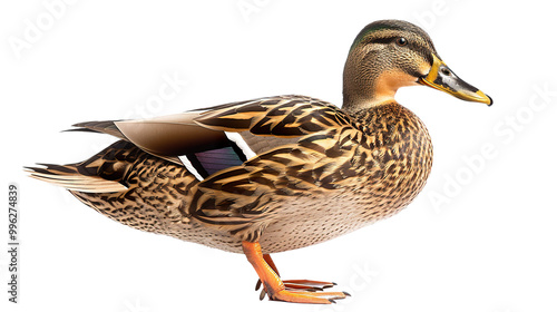 Mallard Duck isolated on transparent background, png