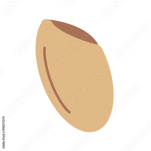 Flat design brown rice icon. Vector.