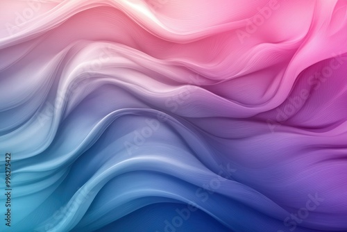 Abstract Wavy Pattern in Blue, Purple, and Pink Hues