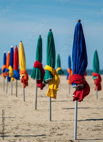Φωτογραφία The fashionable seaside resort of Deauville, Normandy, Northern France