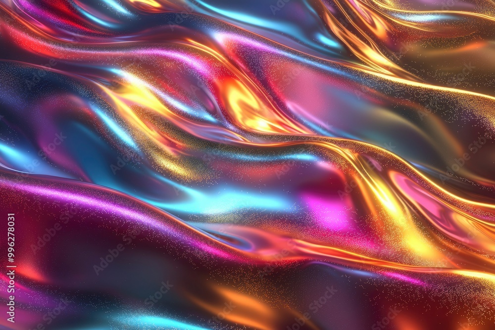 Abstract Metallic Fabric with Shimmering Gradient Abstract Metallic Fabric with Shimmering Gradient