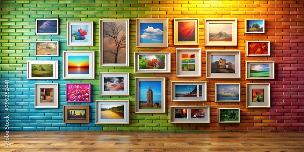 A picture on a wall informative Vibrant engaging AI Generative A picture on a wall informative Vibrant engaging AI Generative