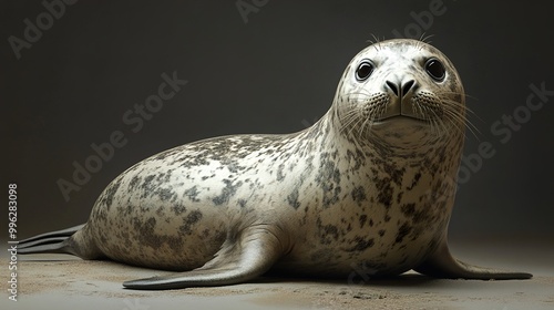 Harbor Seal Portrait: A Close-Up Look at a Curious Marine Mammal