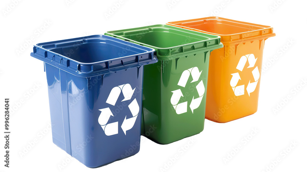 Recycling Bin isolated on transparent background, png Recycling Bin isolated on transparent background, png