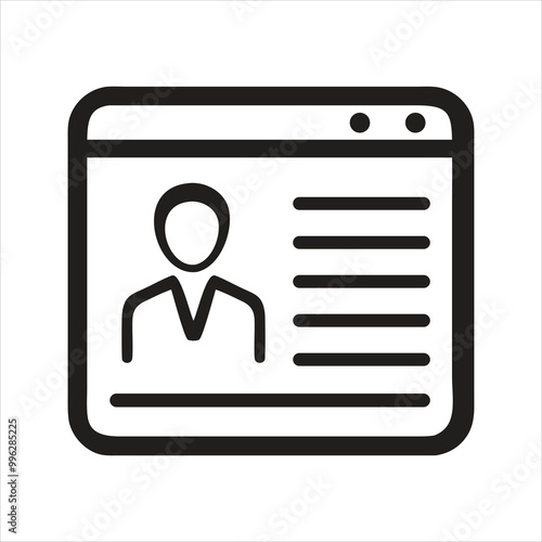 Journalist icon. Business seminar. Conference. Hand up icon