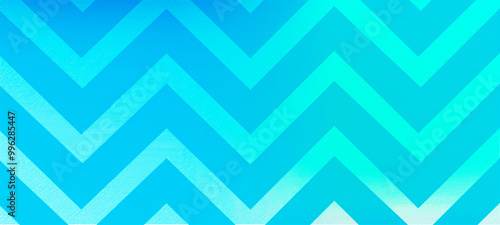 Blue Zig zab wave pattern widescreen background. Suitable for banner, poster, advertising. and various other design works photo