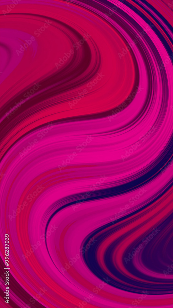 Obraz premium Abstract Background Of Red Neon Glowing Light Shapes