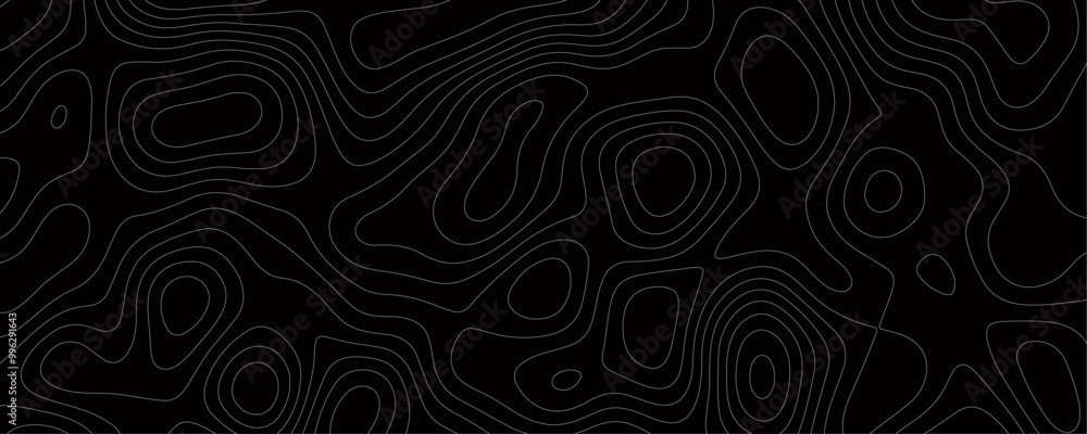 Abstract Vector Cartography Featuring Mountain Relief and Depth Patterns with Dark Contours on a Black Terrain Background
Abstract Vector Cartography Featuring Mountain Relief and Depth Patterns with Dark Contours on a Black Terrain Background