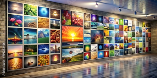 A picture on a wall informative Vibrant engaging Generative AI