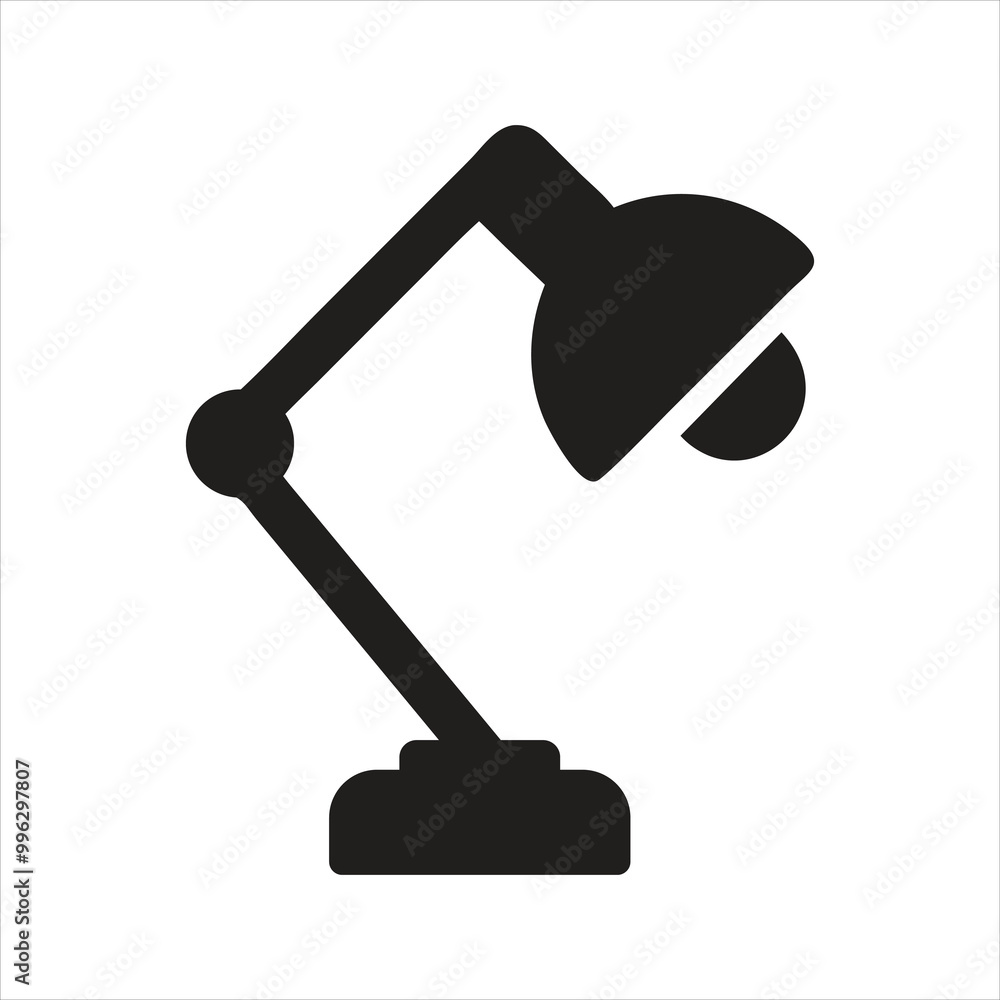 Desk lamp icon. Table light icon Desk lamp icon. Table light icon