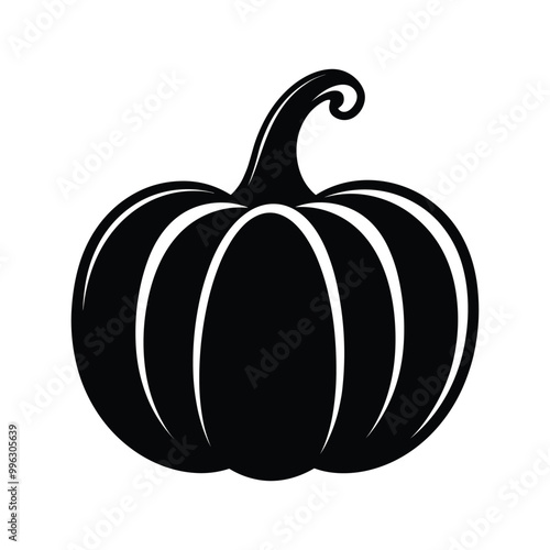 Halloween Pumpkin Silhouette Vector