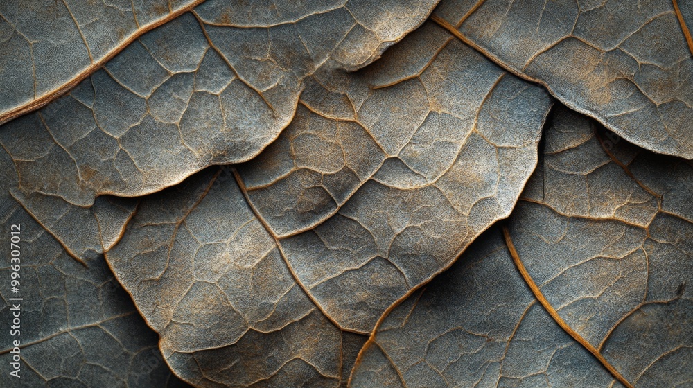 Intricate Veins of Nature's Leaf Textures Intricate Veins of Nature's Leaf Textures