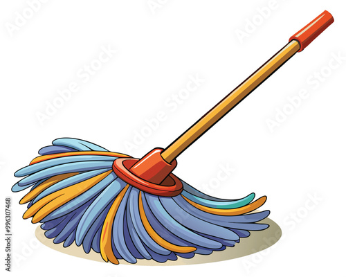 Mop vector illustration isolated on a white background