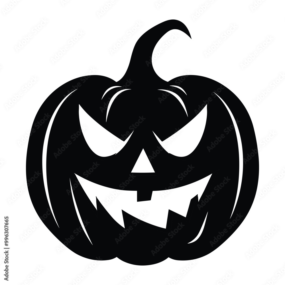 Halloween Pumpkin Silhouette Vector Halloween Pumpkin Silhouette Vector