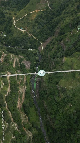 Diamond bridge - glass bridge over a canyon in Georgia