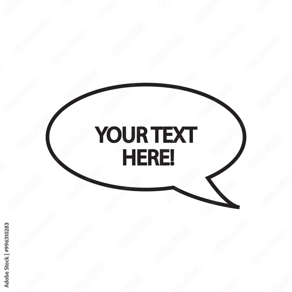 Editable Speech Bubbles. Vector illustration. EPS 10/AI Editable Speech Bubbles. Vector illustration. EPS 10/AI