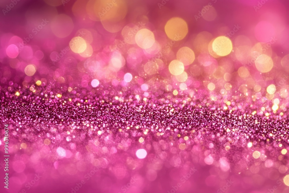 Abstract Pink and Gold Glitter Background with Bokeh Abstract Pink and Gold Glitter Background with Bokeh