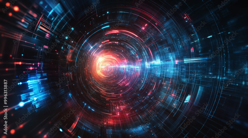 An abstract futuristic background featuring glowing light effects, with smooth gradients and dynamic shapes. This vector illustration evokes a sense of innovation, technology, and modernity, with vibr An abstract futuristic background featuring glowing light effects, with smooth gradients and dynamic shapes. This vector illustration evokes a sense of innovation, technology, and modernity, with vibr
