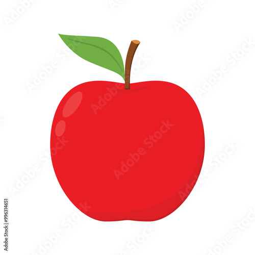 Apple vector. Apple isolated on white background.