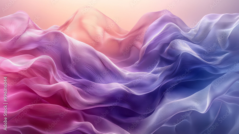 Fototapeta premium Abstract wave-like texture flowing smoothly,