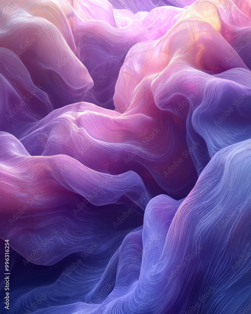 Soft abstract waves with smooth lines, Soft abstract waves with smooth lines,