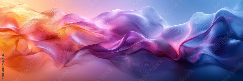 Gentle wave-like curves creating an abstract texture, Gentle wave-like curves creating an abstract texture,
