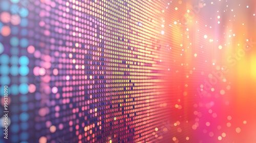 Wallpaper Mural Abstract grid of pastel and natural dots forming a smooth gradient, Torontodigital.ca