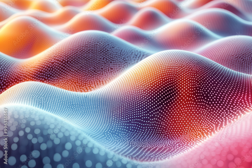 Abstract grid of dots in pastel and natural tones, Abstract grid of dots in pastel and natural tones,