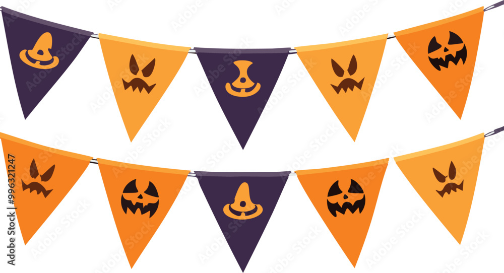 Halloween bunting flags decoration Halloween bunting flags decoration