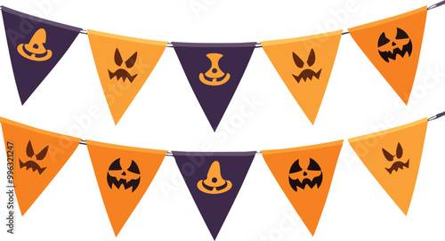 Halloween bunting flags decoration
